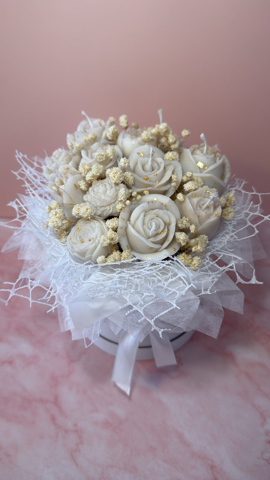 Elegantes Ivory Bouquet in Cremeweiß.