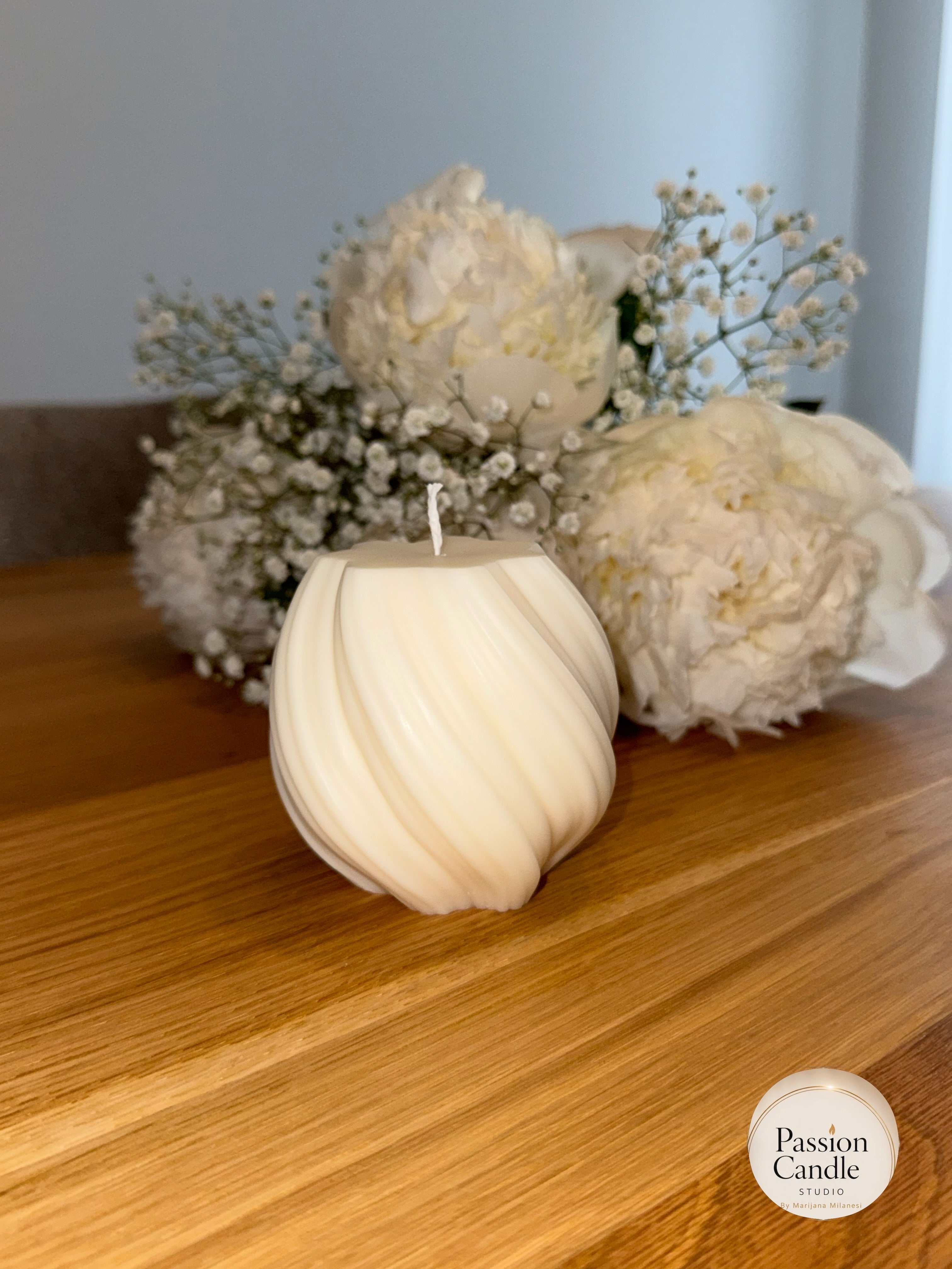 Soywachs Kerzenset Pearl Trio – elegante Geschenkidee von Passion Candle Studio